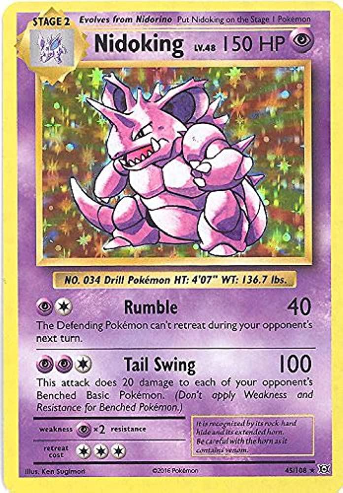 Evolutions Nidoking [Holo] Pokémon card