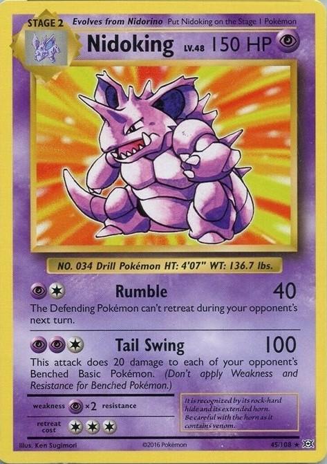 Evolutions Nidoking [Prerelease] Pokémon card