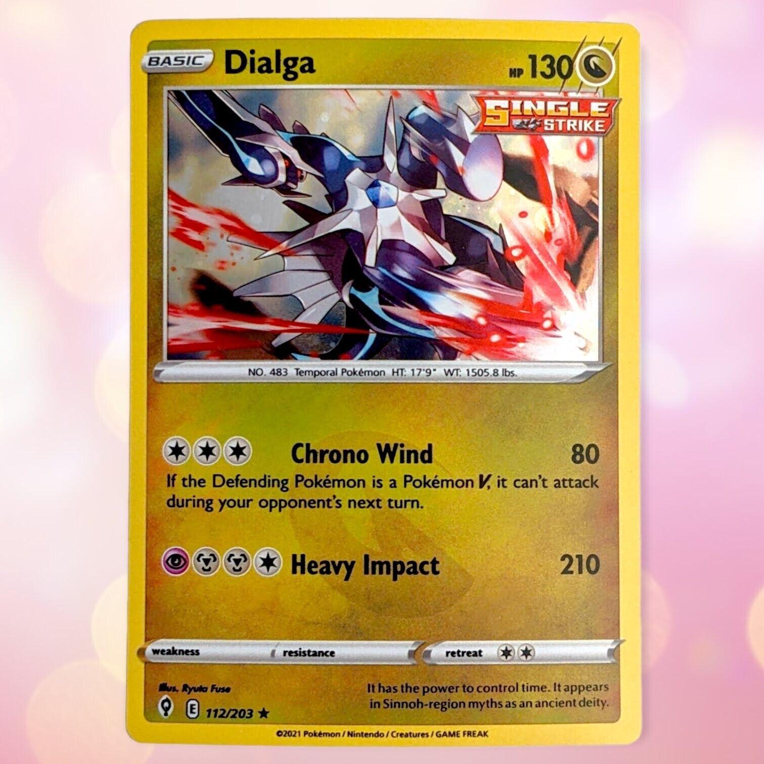 Evolving Skies Dialga [Cosmos-Holo] Pokémon card