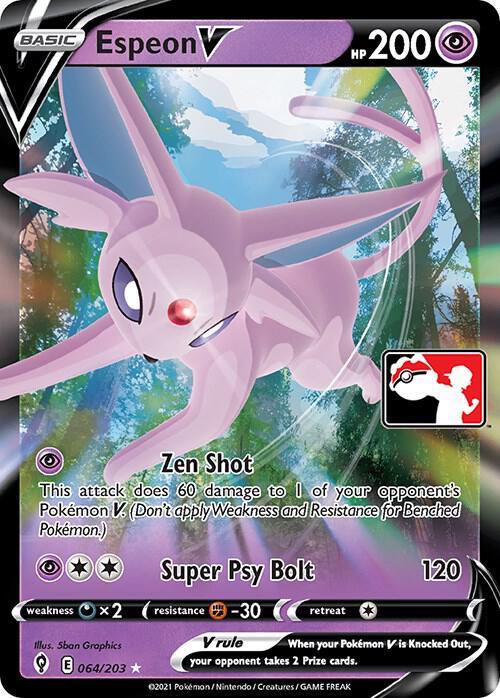 Evolving Skies Espeon V [Prize-Pack] Pokémon card