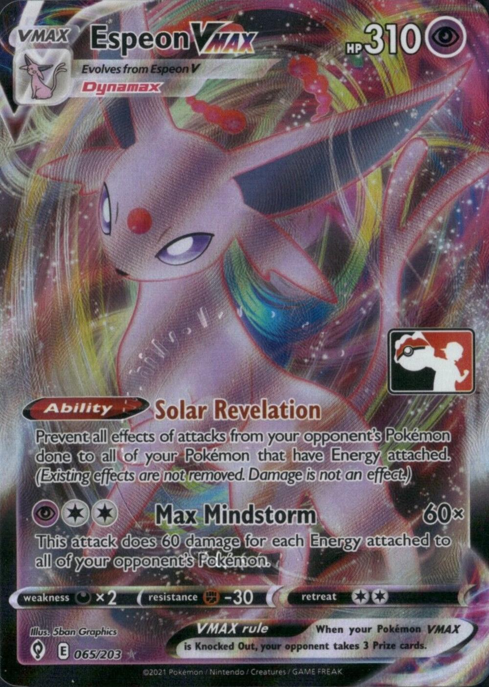 Evolving Skies Espeon VMAX [Prize-Pack] Pokémon card