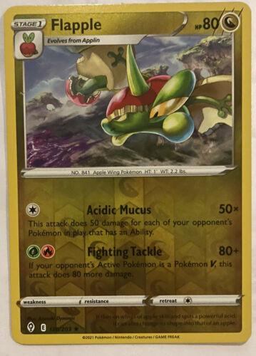 Evolving Skies Flapple [Reverse Holo] Pokémon card