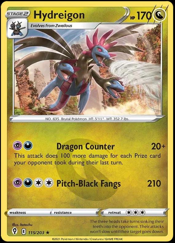 Evolving Skies Hydreigon [Holo] Pokémon card