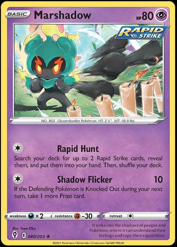 Evolving Skies Marshadow [Holo] Pokémon card