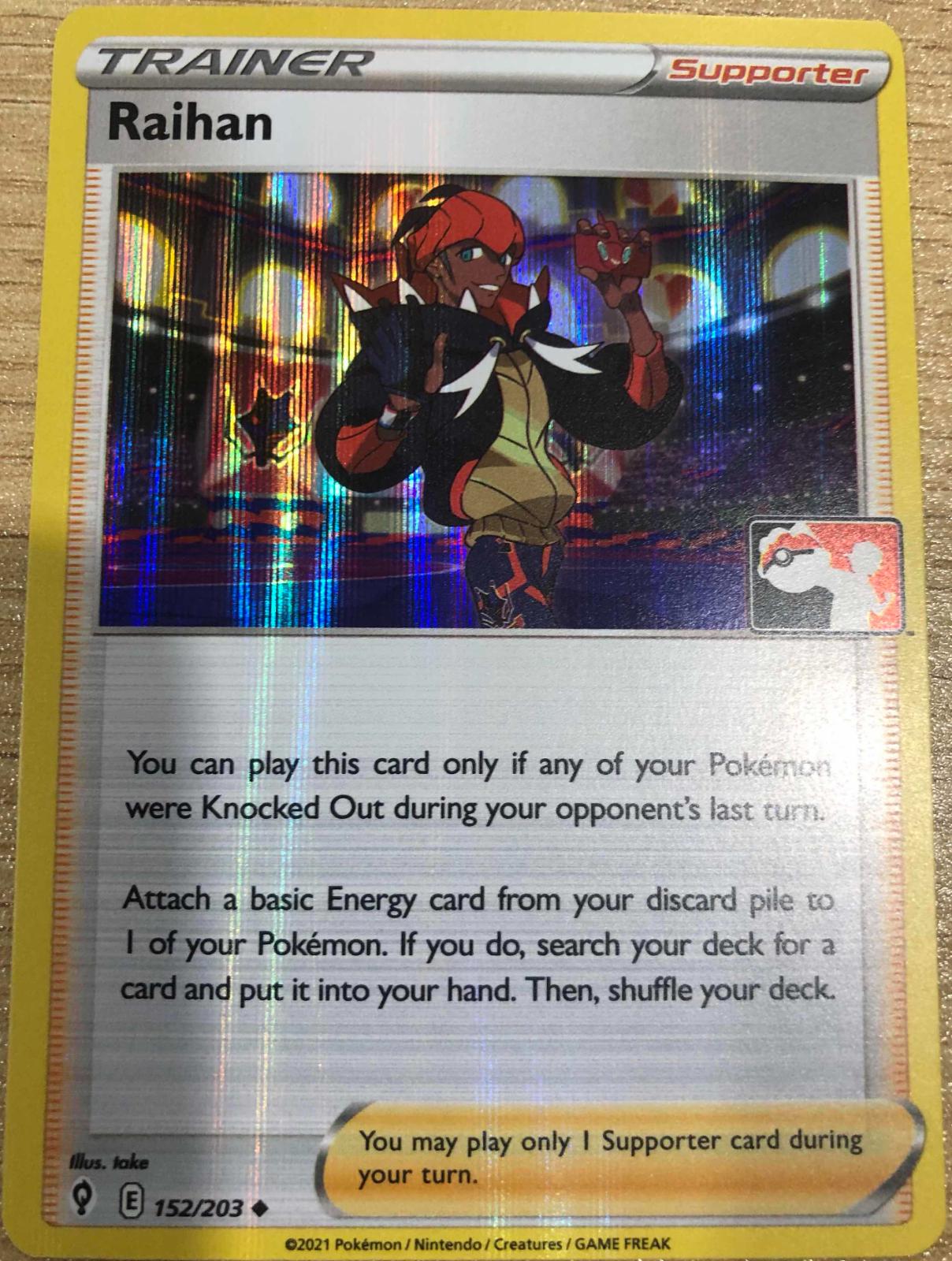 Evolving Skies Raihan [Holo-Prize-Pack] Pokémon card