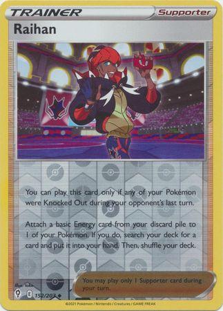 Evolving Skies Raihan [Reverse Holo] Pokémon card