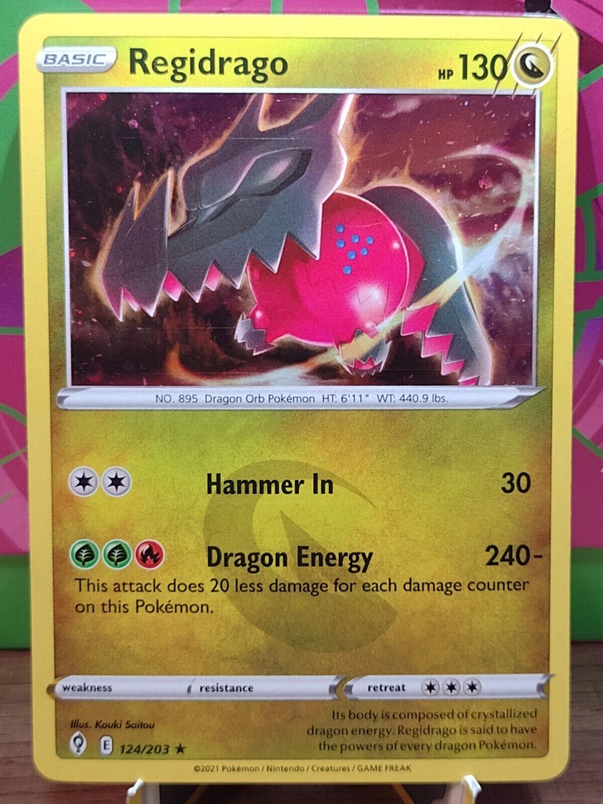 Evolving Skies Regidrago [Cosmos-Holo] Pokémon card