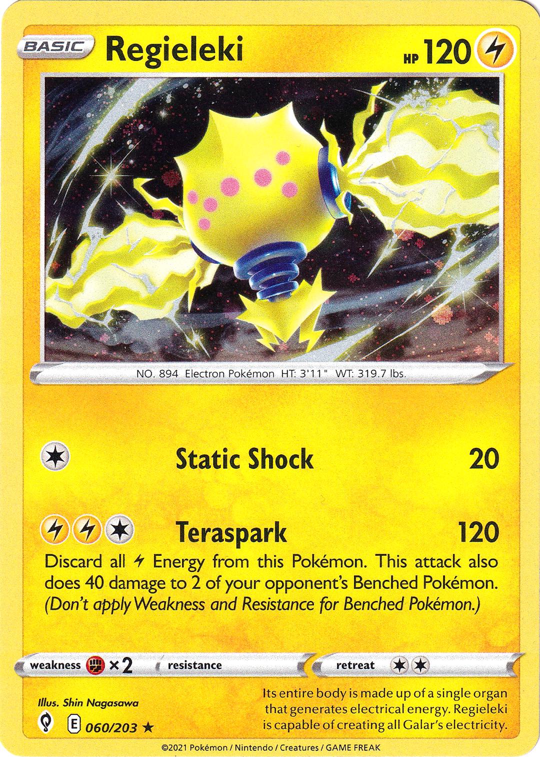 Evolving Skies Regieleki [Cosmos-Holo] Pokémon card