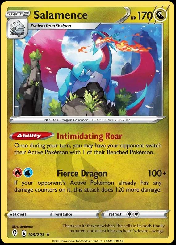 Evolving Skies Salamence [Holo] Pokémon card