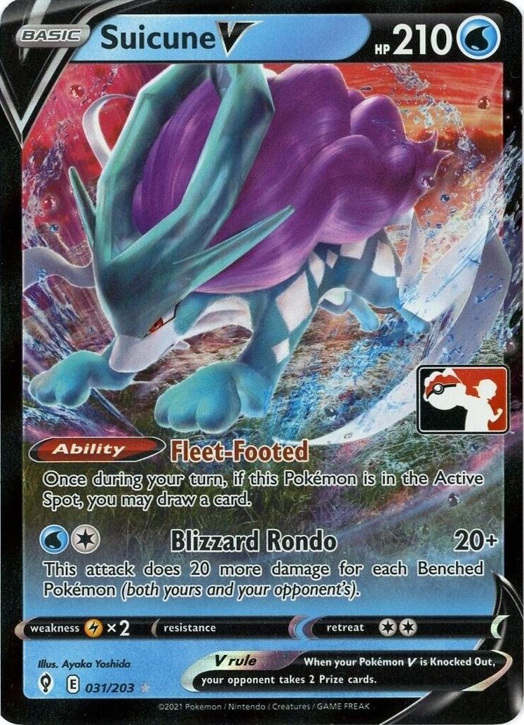Evolving Skies Suicune V [Prize-Pack] Pokémon card