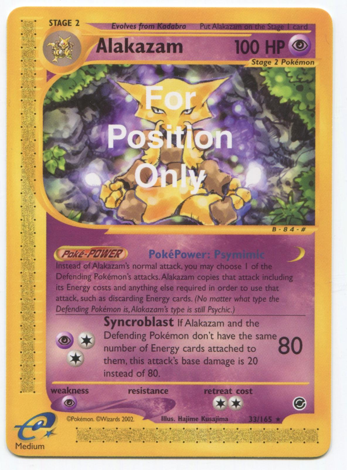 Expedition Alakazam [For-Position-Only] Pokémon card
