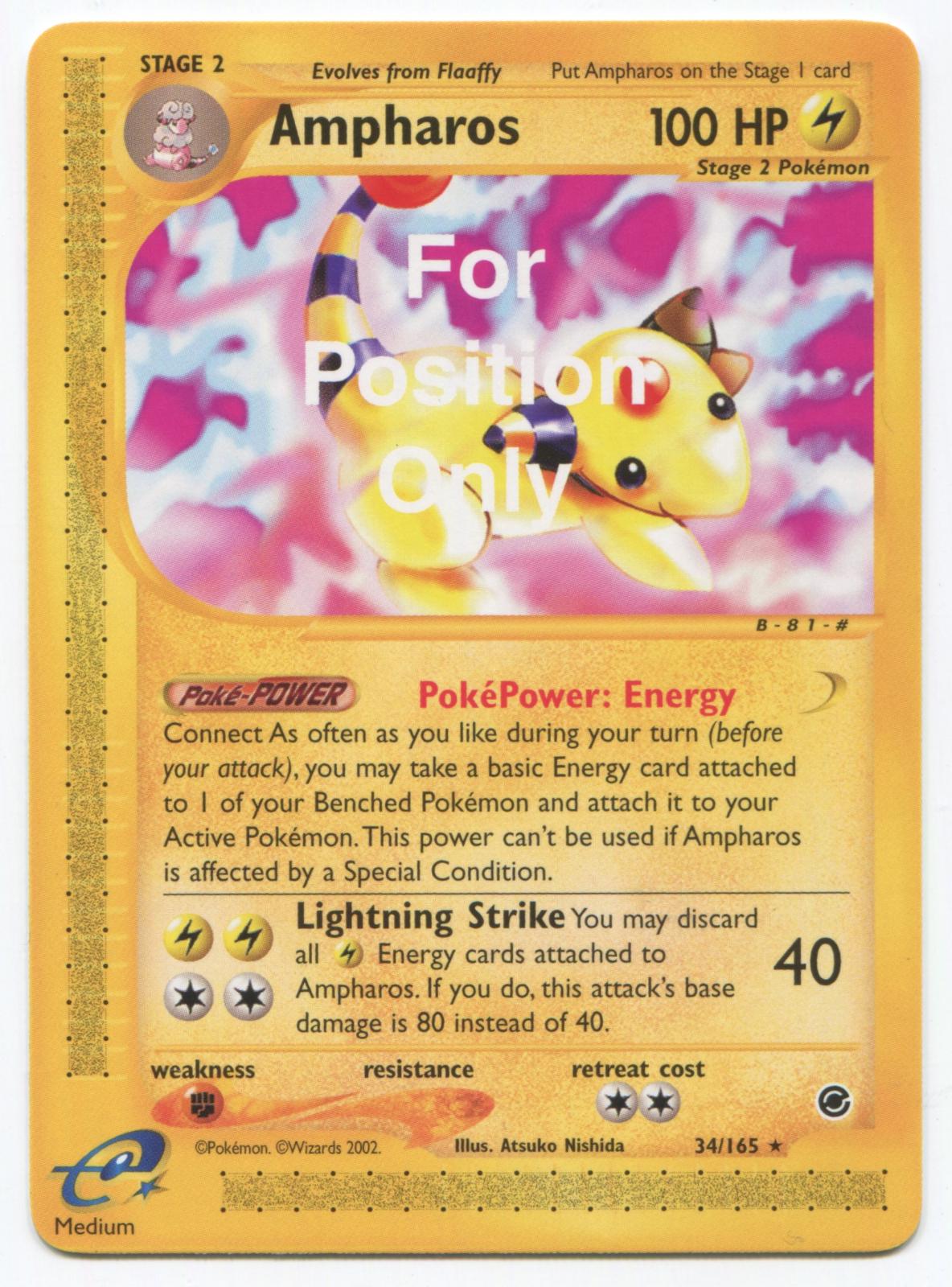Expedition Ampharos [For-Position-Only] Pokémon card