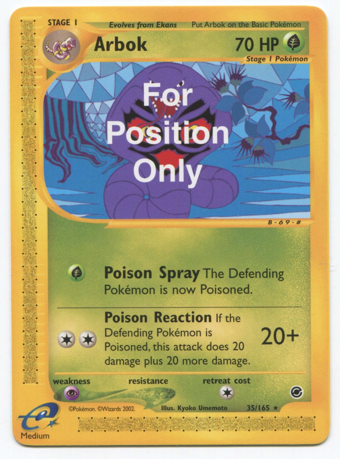 Expedition Arbok [For-Position-Only] Pokémon card