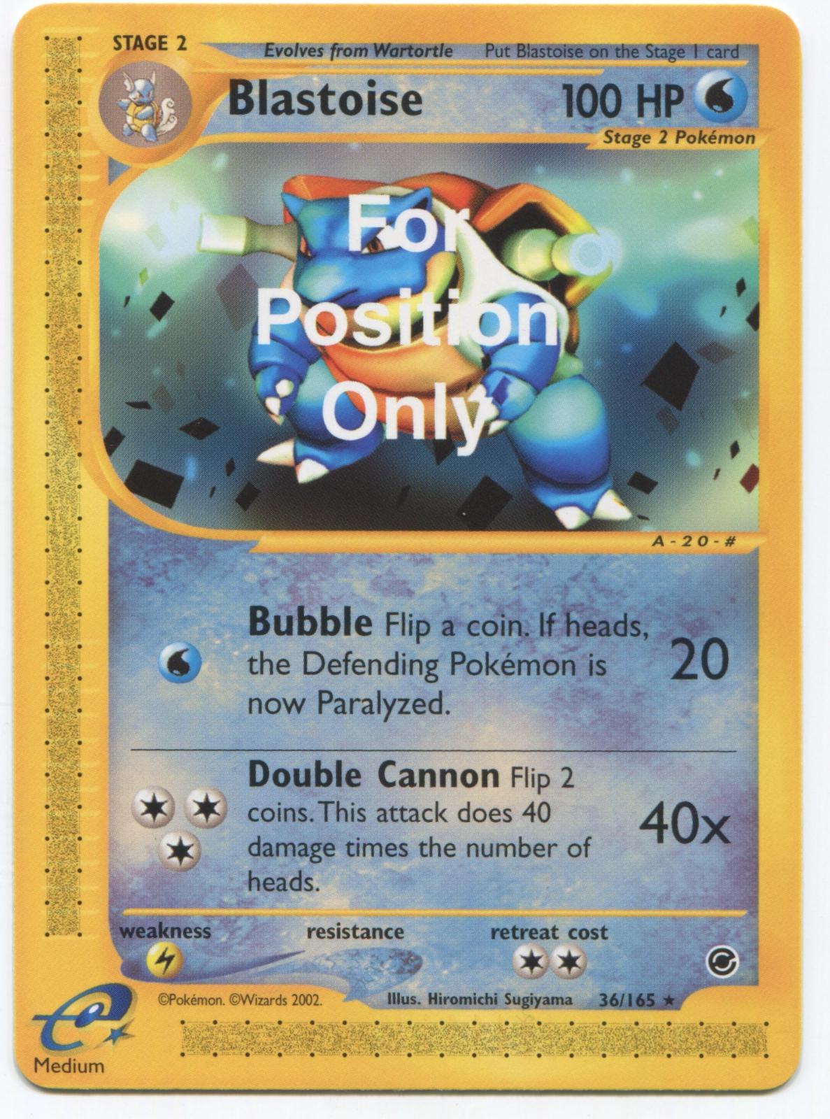 Expedition Blastoise [For-Position-Only] Pokémon card
