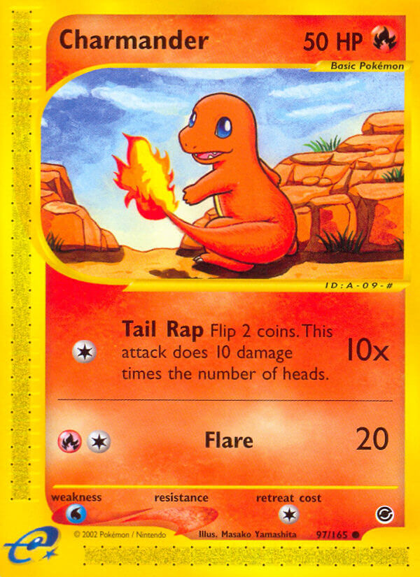 Expedition Charmander Pokémon card
