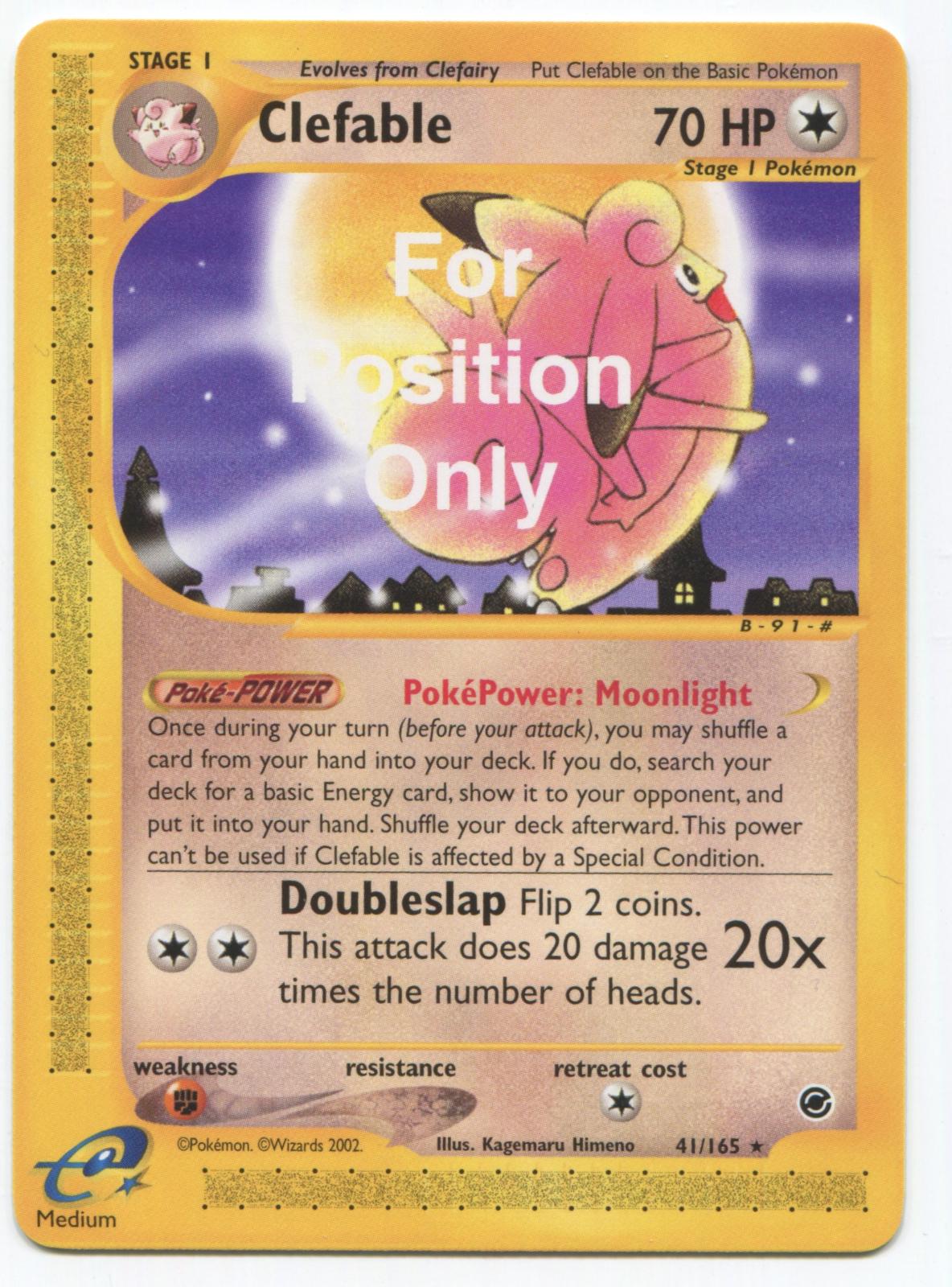 Expedition Clefable [For-Position-Only] Pokémon card