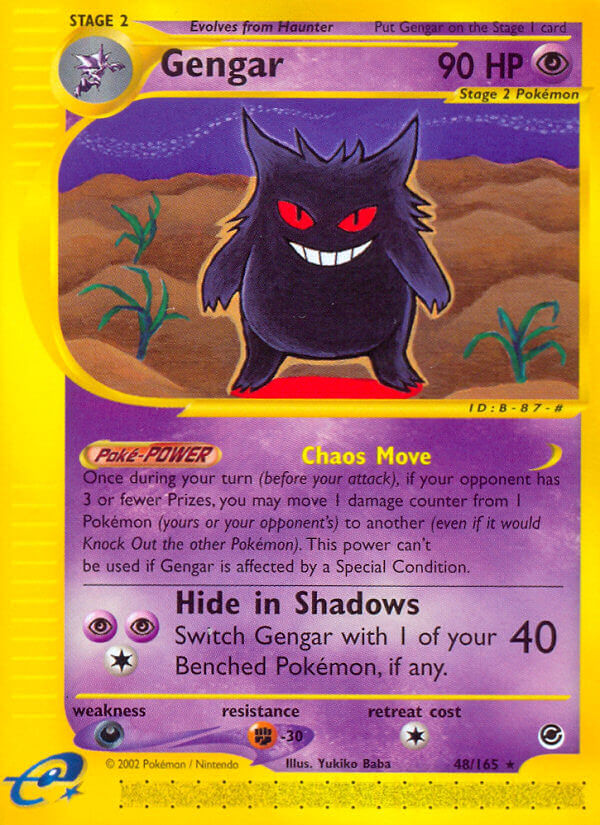 Expedition Gengar Pokémon card