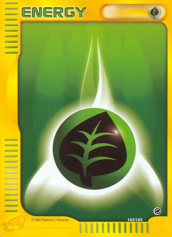 Expedition Grass Energy Pokémon card
