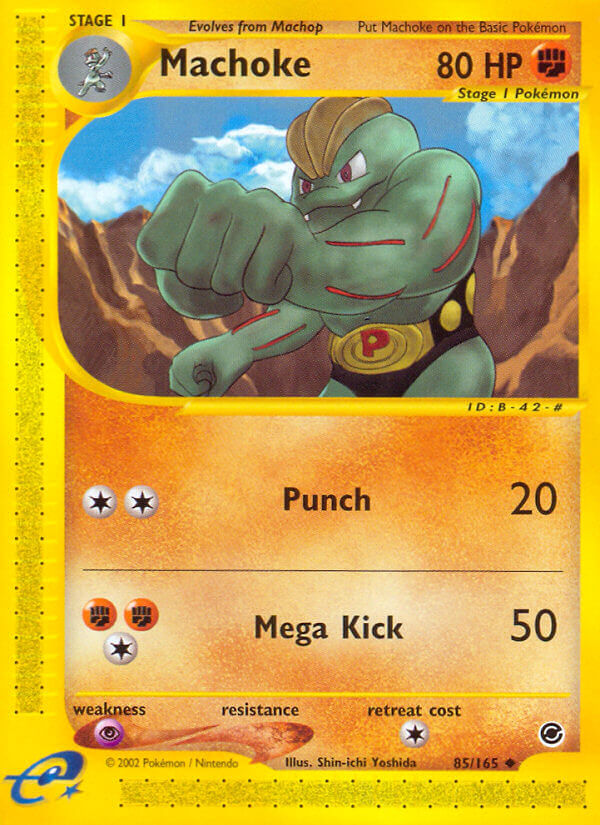 Expedition Machoke Pokémon card