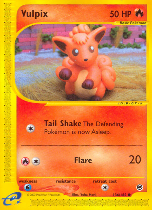 Expedition Vulpix Pokémon card
