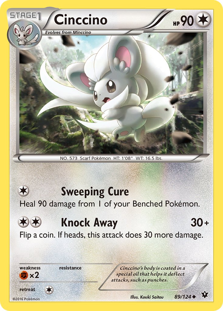 Fates Collide Cinccino Pokémon card