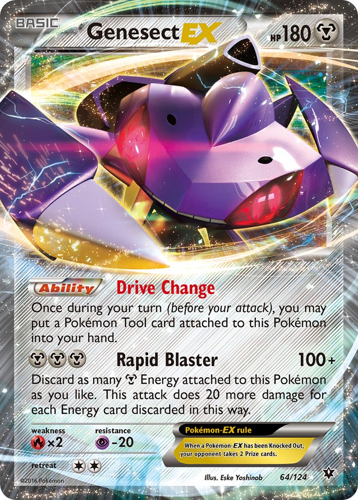 Fates Collide Genesect EX Pokémon card