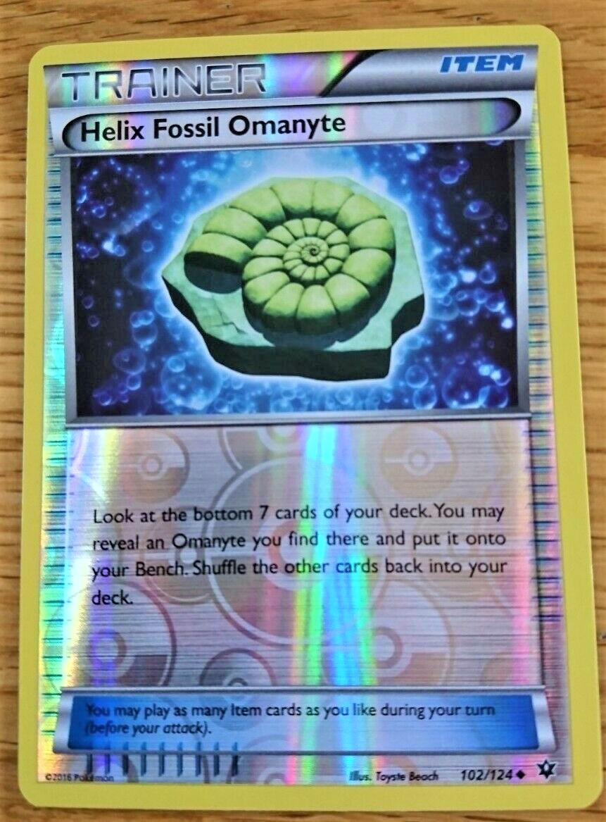 Helix Fossil Omanyte [Reverse Holo]