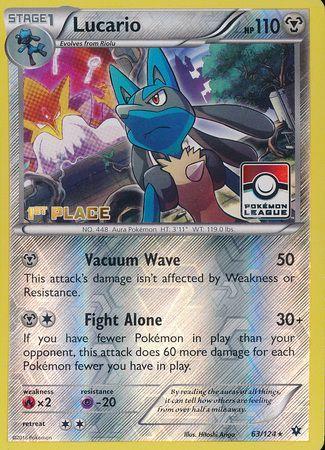 Fates Collide Lucario [1st-Place-Pokemon-League] Pokémon card