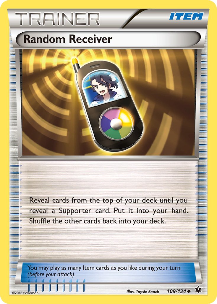 Fates Collide Random Receiver Pokémon card