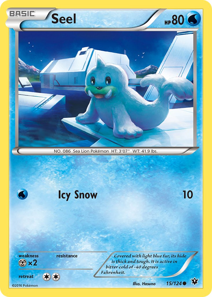 Fates Collide Seel Pokémon card