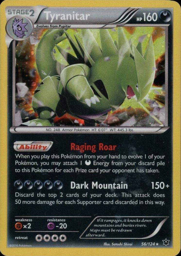 Fates Collide Tyranitar [Cosmos-Holo] Pokémon card