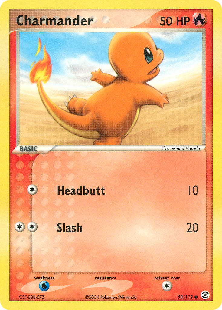 Fire Red & Leaf Green Charmander Pokémon card