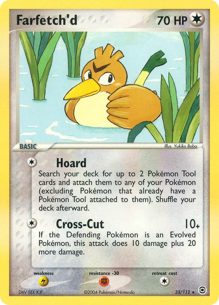 Fire Red & Leaf Green Farfetch'd Pokémon card