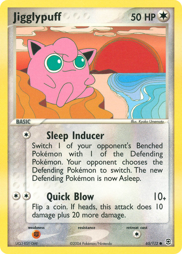 Fire Red & Leaf Green Jigglypuff Pokémon card