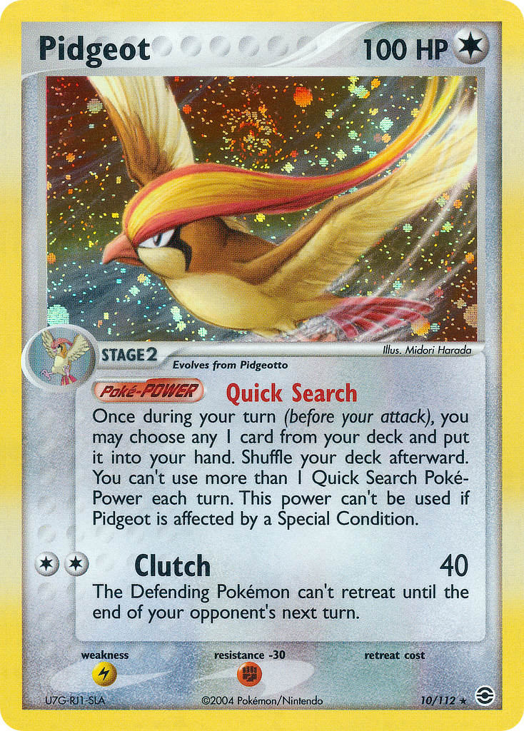 Fire Red & Leaf Green Pidgeot Pokémon card