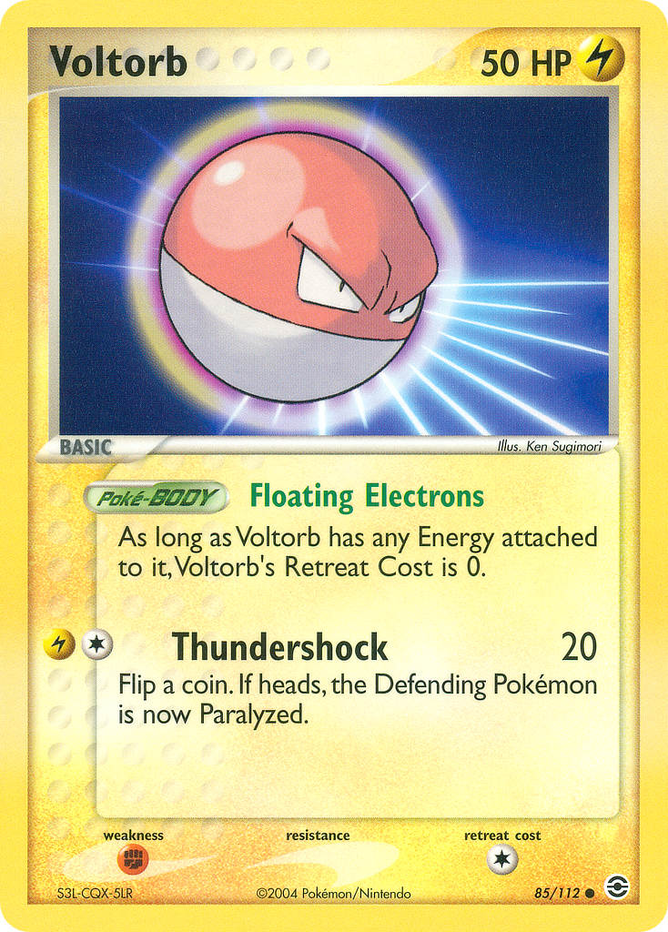 Fire Red & Leaf Green Voltorb Pokémon card