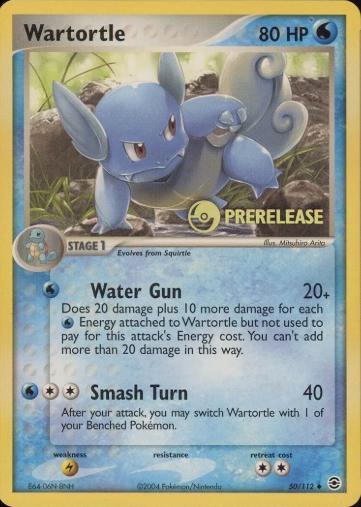 Fire Red & Leaf Green Wartortle [Prerelease] Pokémon card