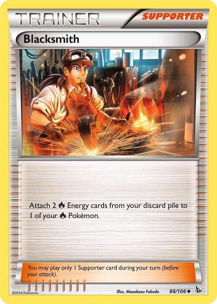 Flashfire Blacksmith [Holo] Pokémon card