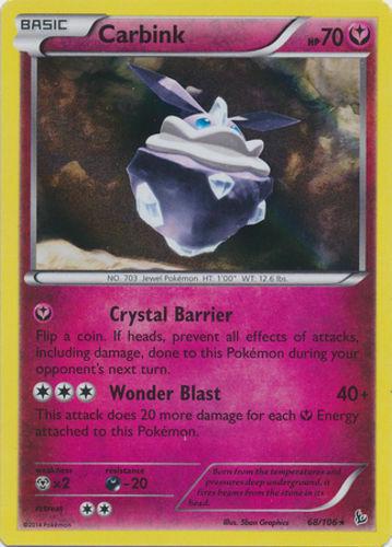 Flashfire Carbink [Holo] Pokémon card