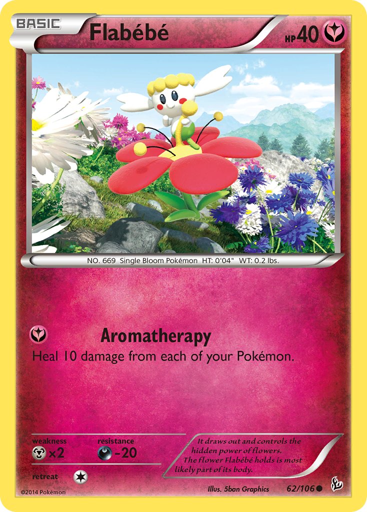 Flashfire Flabebe Pokémon card