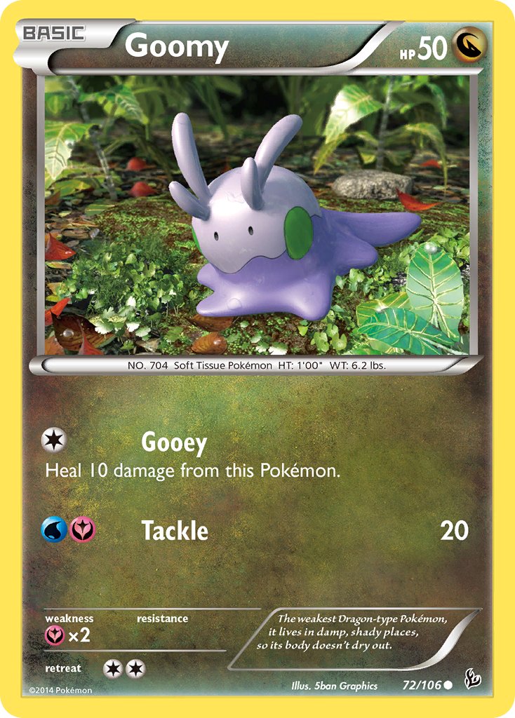 Flashfire Goomy Pokémon card