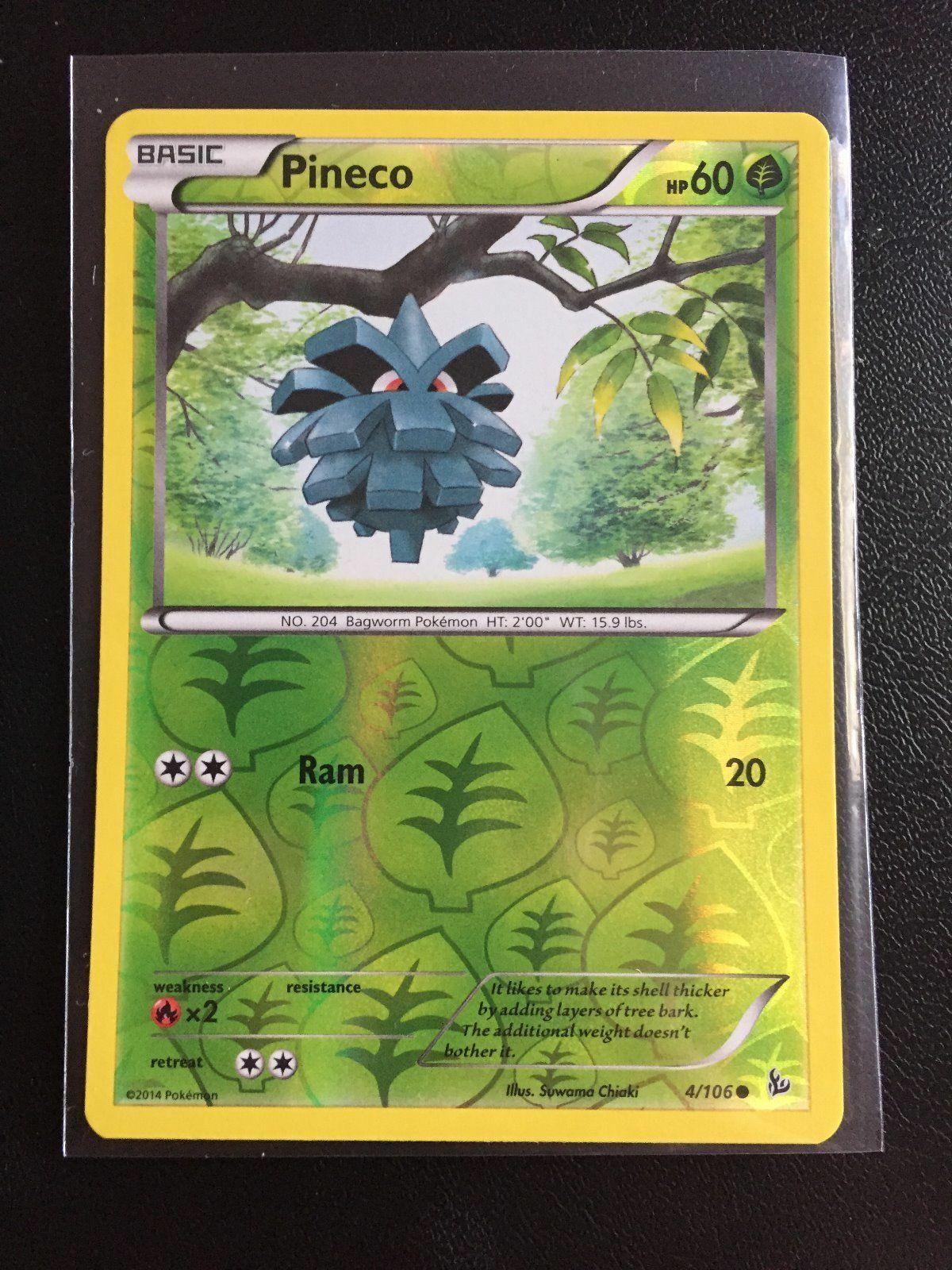 Flashfire Pineco [Reverse Holo] Pokémon card