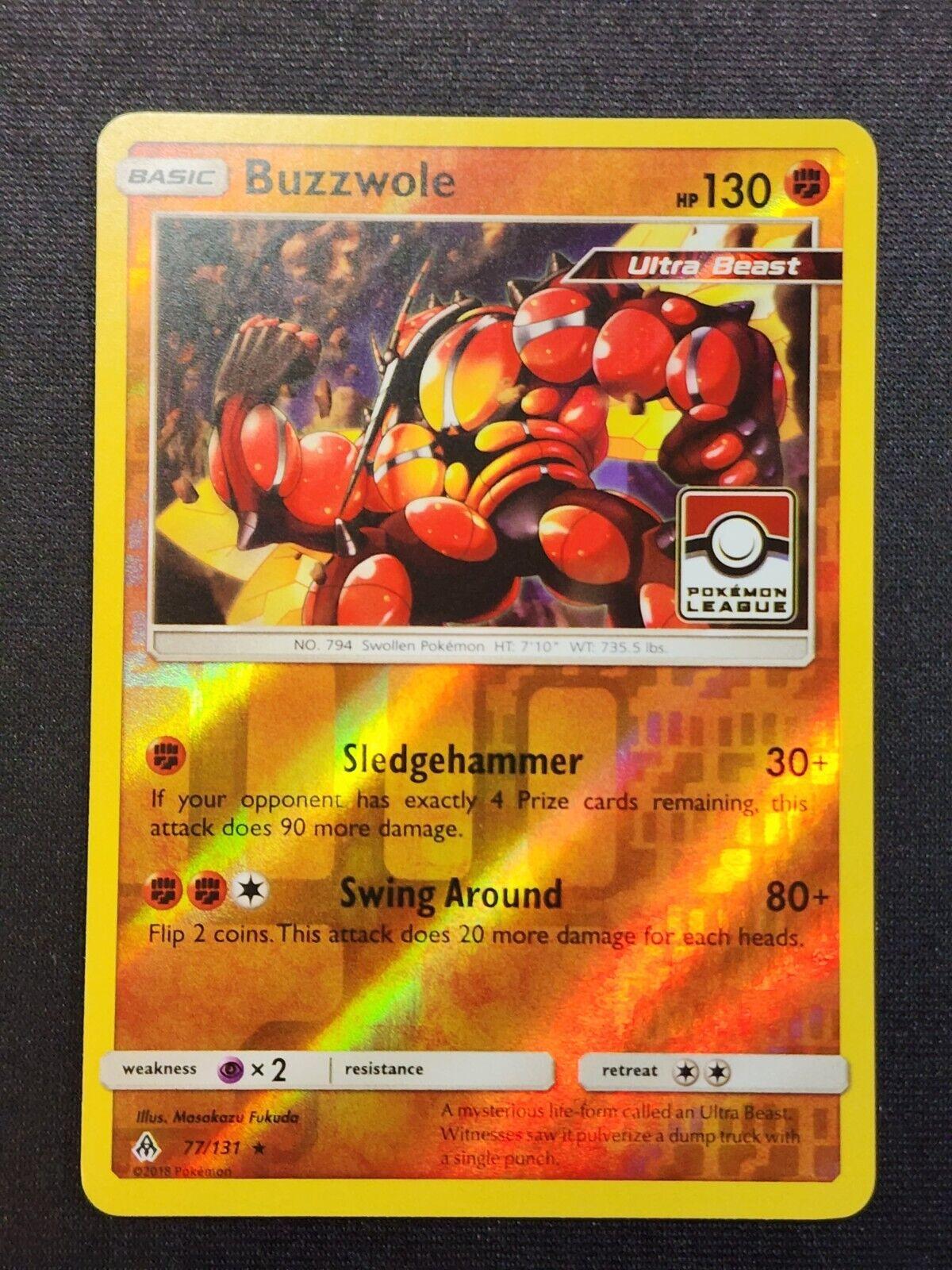 Forbidden Light Buzzwole [League] Pokémon card