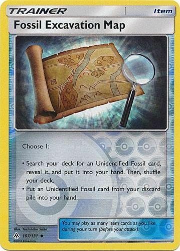 Fossil Excavation Map [Reverse Holo]