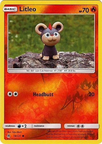 Forbidden Light Litleo [Reverse Holo] Pokémon card