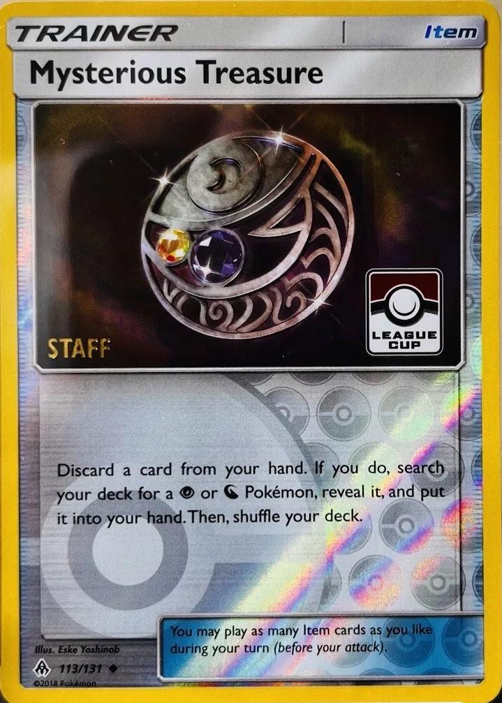 Forbidden Light Mysterious Treasure [Staff-League-Cup] Pokémon card