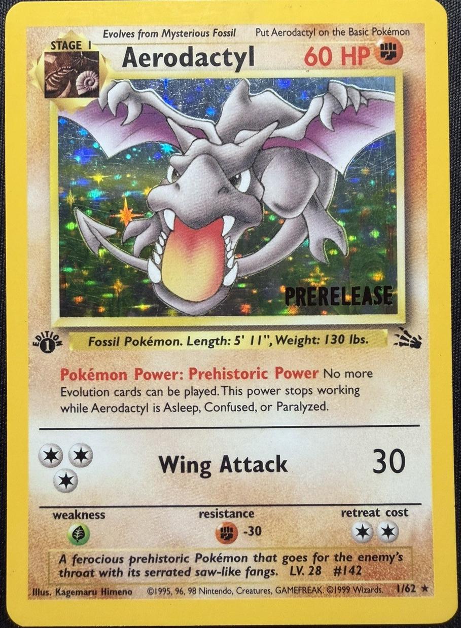 Fossil Aerodactyl [1St-Edition-Prerelease] Pokémon card