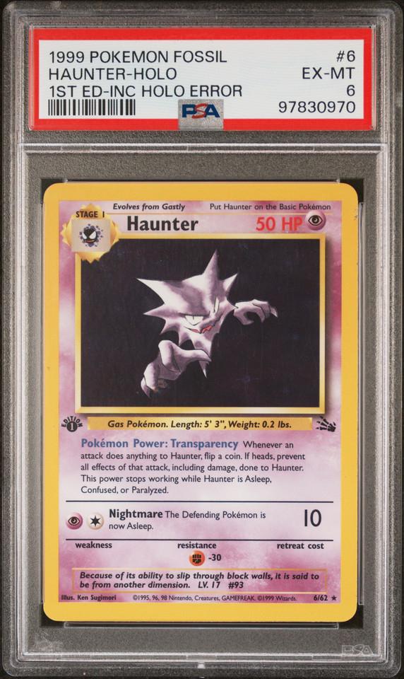 Fossil Haunter [Incomplete-Holo-Error] Pokémon card