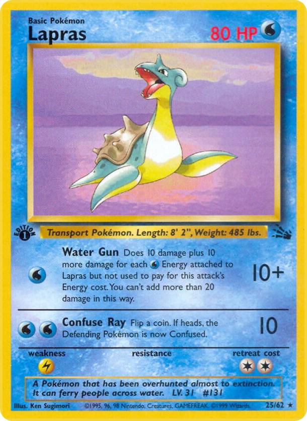 Fossil [1st-Edition] Lapras [1st-Edition] Pokémon card