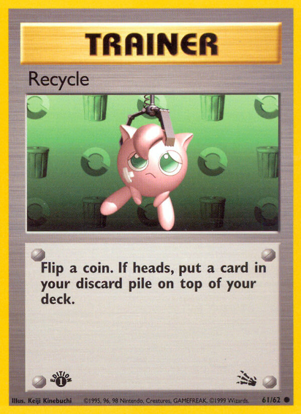 Fossil Recycle Pokémon card